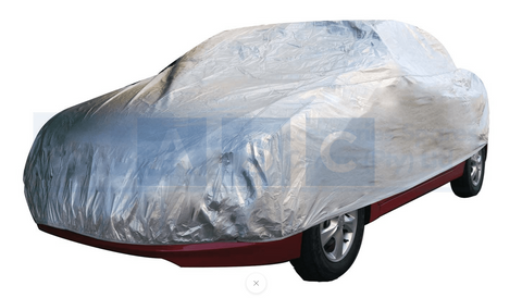 CAR COVER SILVER LARGE W/PROOF