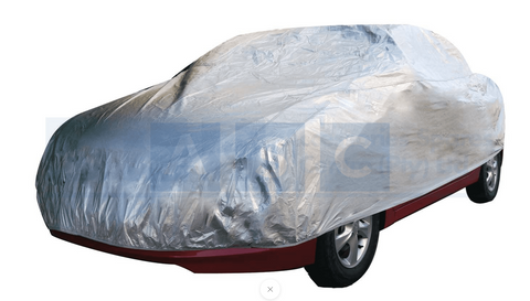 CAR COVER SILVER LARGE W/PROOF
