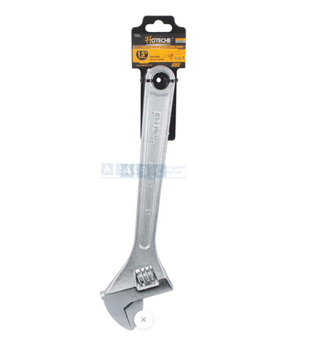 ADJUSTABLE WRENCH 375MM CHROME high carbon steelDrop-forged hardened