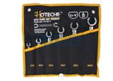 FLARING SPANNER SET 6PCS CRV Size=8X10/10X12/13X14/15X17/19X21/22X24M