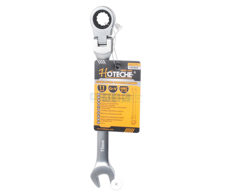 FLEXIBLE RATCHET COMB.SPANNER 11MM CRV CHROME PLATED 72 TOOTH