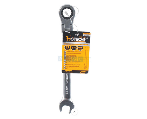 FLEXIBLE RATCHET COMB.SPANNER 12MM CRV CHROME PLATED 72 TOOTH