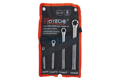 E TYPE SPANNER SET 4PCS CRV E6XE8 / E10XE12 / E14XE18 / E20XE24