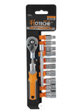 SOCKET SET 12PC 1/2 DRIVE C/V 10mm-24mm SOCKETS & ACC