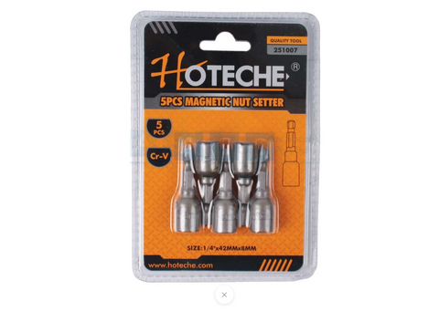 HEX SOCKET DR.5PC 8MM 1/4DR.42MM MAGNETI CR-V