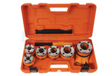 PIPE THREADING RATCHET KIT 6PC 9CR2 steel hardened Chrome-plated finis