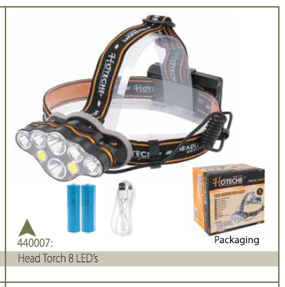 HEAD TORCH 8LEDS