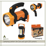 CAMPING LANTERN 3W COB LED LIGHT 220L
