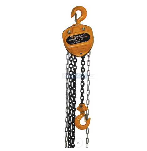 CHAIN BLOCK 2TON/3M CHAIN W/LOAD 2TON BREAK/STR.= 8TN Chain round steel D=6MM
