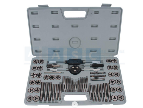 TAP & DIE SET 60PCS MASTER TAP METRIC M3 TO M12 /SAE UNC 4-40 TO 1/2-13