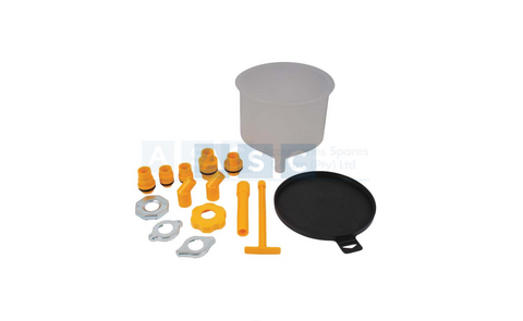 COOLANT NO-SPILL FUNNEL KIT 15 PCS 4 CAP ADAPTERS/5 FILLER NECK ADAPTERS