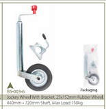 JOCKEY WHEEL 1000LBS 6WHEEL