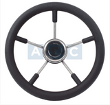 STEERING 316SS W/PU FOAM 13 7/8 BLACK