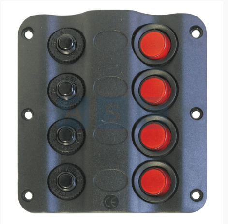 SWITCH PANEL(4) LED W/CIRCUIT BREAKER