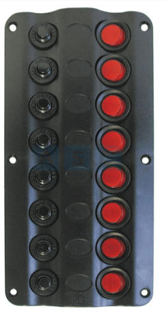 SWITCH PANEL(8P) LED W/CIRCUIT BREAKER