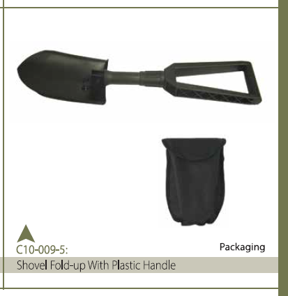 SHOVEL FOLD-UP W/PLASTIC HANDLE W/