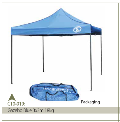 GAZEBO BLUE 3X3M 18KG