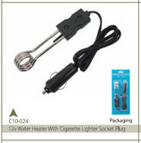 12V WATER HEATER W/CIG.SOCKET PLUG