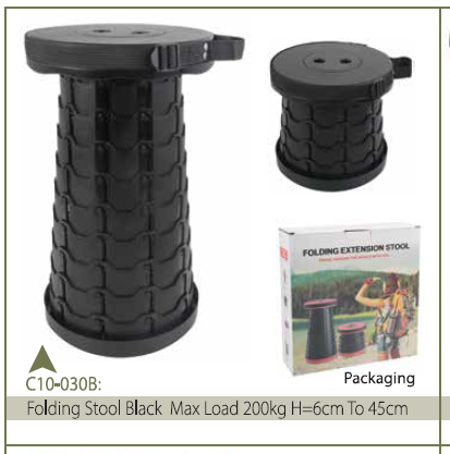 FOLDING STOOL BLACK