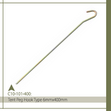 TENT PEG HOOK TYPE 6MMX400MM