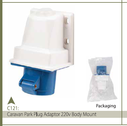 CARAVAN PARK PLUG ADAPTOR 220V BODY MT