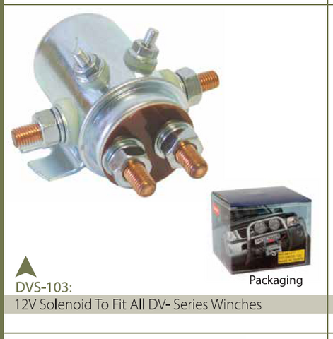 SOLENOID 12V FIT ALL DV-WINCHES