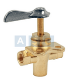 FUEL VALVE 3 WAY BRASS 6MM