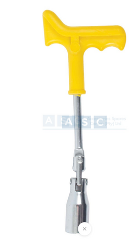 PLUG SPANNER 21MM W/PLASTIC HANDLE