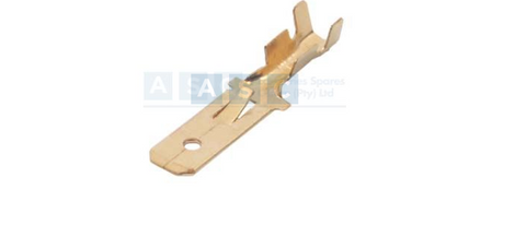 BRASS MALE TERM.6.3MM(10)(SOCKET.TERM.)