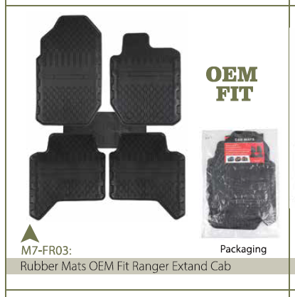 RUBBER MATS OEM FIT RANGER EXTAND CAB