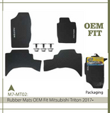 RUBBER MATS OEM FIT MITS.TRITON 2017-