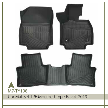 CAR MAT SET TPE MOULDED TYPE RAV 2019-