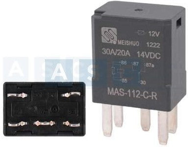 RELAY : 5 PIN 12V MINI RECTANGULAR RELAY