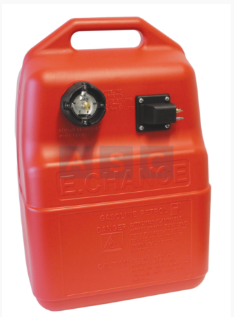 F/TANK RED PLASTIC W/YAMAHA FEMALE