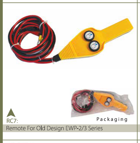 REMOTE CONTROL FOR OLD DESIGN EWP2/3 SER