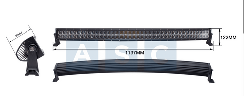 SPOT LAMP CURVED BAR 240W(80X3W)10-30V