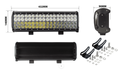 SPOT LAMP BAR LED 4ROW 216W 10-30V