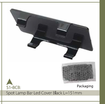 SPOT LAMP BAR LED COVER BLACK L=151MM