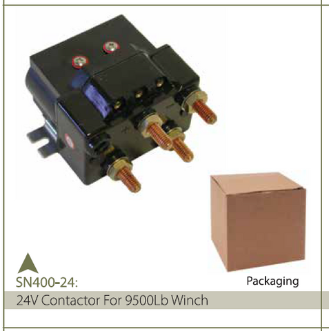 CONTACTOR FOR 9500LB 24V WINCH