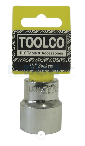 SOCKET 24MM.1/2DR.12PT CRV MIRROR POLISH FINISH