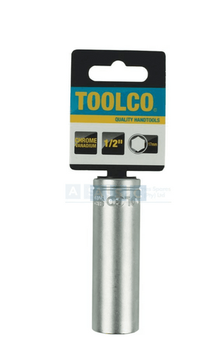 SOCKET TUBE 17MM 1/2DRIVE 76MM LONG