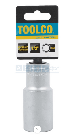 SOCKET TUBE 25MM 1/2DRIVE 76MM LONG