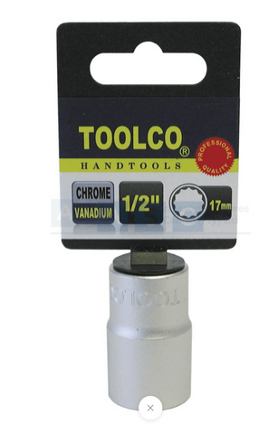 SOCKET 17MM 1/2DR.12PT