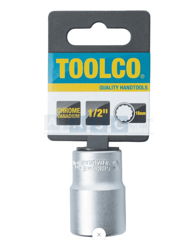 SOCKET 18MM 1/2DR.12PT