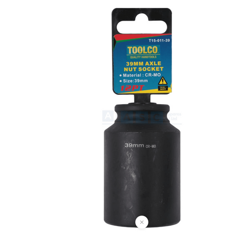 AXLE SOCKET HD 1/2DR 39MM 12PT.
