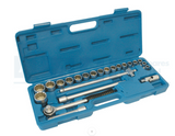 SOCKET SET 23PC PROF.12PT BLOWMOUL chrome vanadium steel / hardened & tempe
