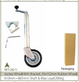 JOCKEY WHEEL WITH RUBBER WHEEL-WT-26-1