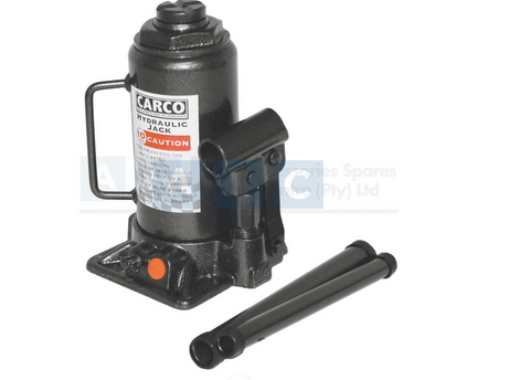 10 TON HYDRAULIC BOTTLE JACK MIN.H=205MM MAX.H=390MM WEIGHT=6.5KG