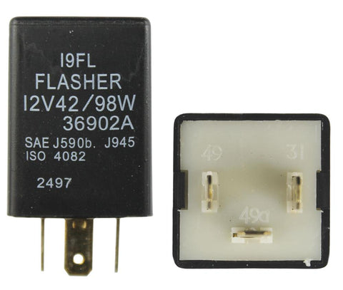 3 Pin VW Flasher 12V - Square Type