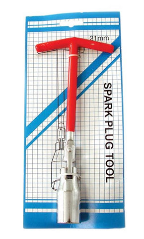 Spark Plug Spanner - T-Handle 21mm
